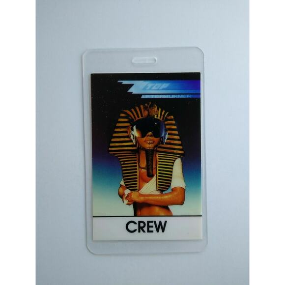 ZZ Top Backstage Pass Original Afterburner Tour Rock Concert Spinx Crew 1985 - Picture 2 of 4